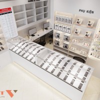 Thiết kế cửa hàng điện thoại Sơn Thảo hiện đại 